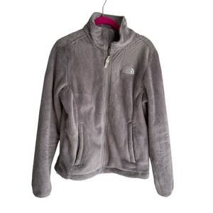 THE NORTH FACE Gray Osito Fleece Full Zip Ladies Jacket, M